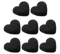 DECORNIJIA 8pcs Heart Shaped Makeup Powder Puff Set, Dense Soft Short Plush Cosmetic Loose Powder Applicators for Women’s Face Makeup