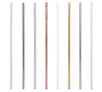 DECORNIJIA 8pcs Heat Conductive Rods Kit Solid Metal Plastic Wood Ceramic for Thermal Conductivity Experiments Educational Science Laboratory Research Materials