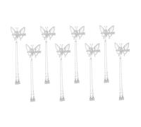 DECORNIJIA 8pcs Metal Butterfly Hair Clips with Flowing Tassels for Women and Elegant Alligator Barrettes for Wedding Prom Birthday Stylish Hair Accessories with Animated Flutter Design
