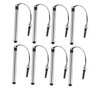 DECORNIJIA 8Pcs Portable Retractable Stylus Pen for Touchscreens Precision Mini Capacitive Screen Pens for Phones Tablets and More Lightweight Adjustable Design for Multiple Devices