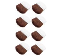DECORNIJIA 8Pcs Professional Painting Brushes with Handles for Watercolor Oil Gouache Art Drawing and Crafting Durable Fine Detail and Area Painting Tools for School Home Studio