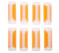 DECORNIJIA 8pcs Reflective Guide Signs Reflective Warning Signs Driveway Safety Markers Driveway Reflectors on Metal Poles Street Warning Reflector for Entrance