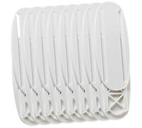 DECORNIJIA 8pcs Self Adhesive Power Strip Holder Wall Mounts Punch Strong PP Material Cable Organizer for Home Office Surge Protector Fixation