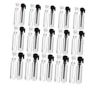 DECORNIJIA 90Pcs Transparent Glass Dropper Bottles with Black White Caps Leak Refillable Aromatherapy Containers for Essential Oils Travel Friendly Mini Bottles