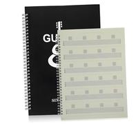 DECORNIJIA A4 Guitar Six-string Notebook Chord Sheet Music and Music Notes, Beginner Guitarist Practice Book, Guitarist Supplies for Learning and Teaching