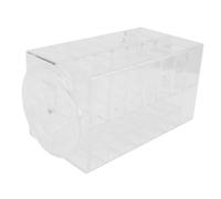 DECORNIJIA Acrylic Lipstick Rack and Lip Gloss Organizer 360° Rotating Cosmetic Holder Desktop Storage for Makeup Enthusiasts and Professional Use