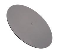 DECORNIJIA Acrylic Turntable Mat Vinyl Record Cushion Anti-skid Disc Protective Pad Transparent Black Soft Vibration Reduction Noise Dampening Slip Mat for Record Players