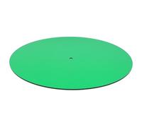 DECORNIJIA Acrylic Turntable Slipmat Transparent Green Anti-static Vinyl Record Cushion Vibration Dampening Platter Pad Scratch Protection for Record Players