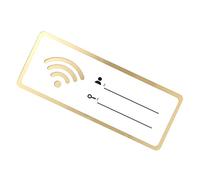 DECORNIJIA Acrylic Wifi Wall Sign Erasable Network Coverage Password Display for Home Office Guests Rewritable Acrylic Wifi Signage for Easy Guest Access