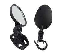 DECORNIJIA Adjustable Bike Rearview Mirror Rotatable Oval Handlebar Plug for Cycling Motorcycle with High-brightness Flat Reflective Surface and Flexible Rod Compatible with Bicycle Models