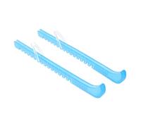 DECORNIJIA Adjustable Blue Crystal Figure Skate Guards with Silicone Grip Ice Skate Blade Covers for Adults and Teens Reusable Protective Soakers for Safe Transport