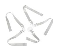 DECORNIJIA Adjustable Harness with Five Point Safety Belt and Soft Padding Fit for Strollers and High Chairs Safety Strap for Mealtime and Travel White Protector Reins