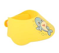 DECORNIJIA Adjustable Kids Hair-Washing Visor Bathing Cap for Babies and Children, Eva Material, Yellow Colour, Keeps Face Dry During Hair Washing, for Bath Time Use