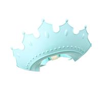 DECORNIJIA Adjustable Kids Shower Hat with Soft Silicone Eye and Ear Protection Blue, Children Hair Wash Cap for Bathing and Shampoo, Lightweight Bath Accessory for Boys and Girls