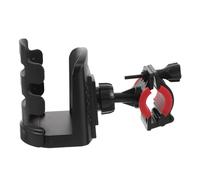 DECORNIJIA Adjustable Mic Stand Drink Carrier with 360° Rotation, Space-saving Microphone Stand Beverage Holder Compatible with Water Bottles, Travel Mugs for Speaking Engagements and Live
