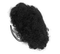 DECORNIJIA African Drawstring Ponytail Human Hair Extension for Black Women Curly Afro Puff Ponytail with High Temperature Wire Comfortable Natural Feel Hairpiece for Daily Wear and Special