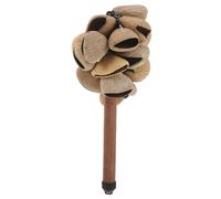 DECORNIJIA African Shaker Instrument with Ergonomic Wooden Handle Handcrafted From Plant Fruits Producing Clear Lively Sound for Preschool Musical Cultural Festivals Parties and Educational