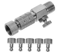 DECORNIJIA Airbrush Quick Disconnect Adapter Set Copper Airbrush Hose Connector Kit Fittings Hose and Compressor Use