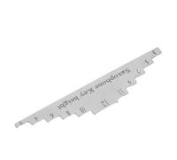 DECORNIJIA Alto Saxophone Maintenance Metal Opening Height Gauge Instrument Repair Tool for Wind Instruments Measurement Suitable for School Band and Home Practice