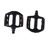 DECORNIJIA Aluminium Alloy Bike Pedals with Bearing Structure Multi Purpose Flat Pedals for Mountain and Urban Bikes Easy to Install Durable Accessory Black Single Rolling Beads Style