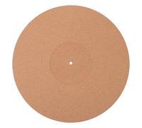 DECORNIJIA Anti-static Cork Turntable Slipmat with Groove Vibration Dampening Record Player Mat Lightweight Shock-absorbing Vinyl Accessory for Home and Professional Use