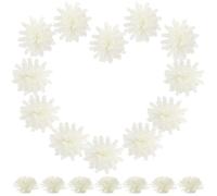 DECORNIJIA Artificial Daisy Flower Diffuser 100Pcs Milk White PE Foam Mini Aromatherapy Diffuser for Office, Bar, and Home Air Freshener