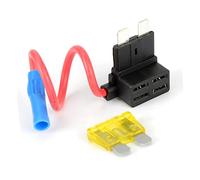 DECORNIJIA Atc Fuse Holder Tap Medium Automotive Standard Fuse Socket for Car Power Outlet Expansion with Flame Retardant Material and Non Destructive Installation