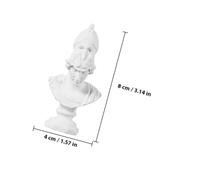 DECORNIJIA Athena Mini Bust Statue Resin Sculpture Greek Mythology Figurine Artistic Home Decor for Drawing Practice and Photo Props Nordic Style Classical Head Ornament