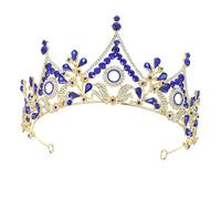 DECORNIJIA Baroque Bridal Crown Crystal Rhinestone Headband for Wedding Tiaras for Women Rhinestones