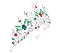 DECORNIJIA Baroque Queen Crown Headpiece for Women and Alloy Rhinestone Bridal Tiara Lightweight Comfortable Wedding Hair Jewelry Elegant Festive Prom and Party Accessory