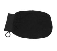 DECORNIJIA Bath Exfoliating Gloves Single-layer Black Body Scrub Gloves Dead Skin Remover for Men and Women Shower Exfoliation