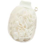 DECORNIJIA Bath Glove Sided Exfoliating Mitt Soft Flax Material Shower Scrubber for Body Care Convenient Hanging Design for and Drying for Bathing and Massage Use