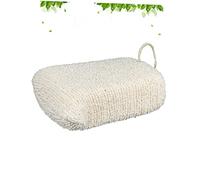 DECORNIJIA Bathing Shower Sponge Brush Hemp Body Exfoliating Scrubber Deep Cleansing Back Massage Tool for Adults Soft Bath Sponges Shower