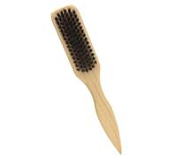 DECORNIJIA Beard Grooming Brush for Men Wooden Handle Soft Bristle Curl Brush for Home Use and Barber Haircuts