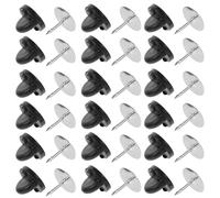 DECORNIJIA Black Butterfly Clutch Pin Backs with Large Base Pins for Professional Tie Tacks Lapel Brooches and DIY Badge Making Compact and Secure Badge Accessories for Clothing and Jewelry