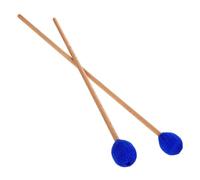 DECORNIJIA Blue Marimba Mallets for Bass Percussion Instruments Yarn Head Wooden Mallets with Mushroom Head Design, Strong Toughness and Not Easy to Break and Xylophone Suitable