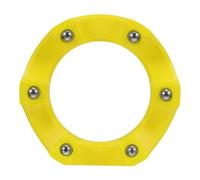 DECORNIJIA Bowling Ball Spinner Stand 360° Rotating Ball Bearing Polishing Accessory with Non-slip Yellow Cup Holder Maintenance and Resurfacing