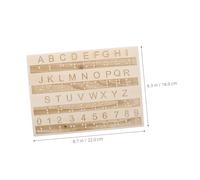 DECORNIJIA Braille Alphabet Board Tactile Beginner for Blind Tool Visually Impaired Products Number Letter Trace Sensory Labels Braille Wordpad Wooden