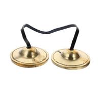 DECORNIJIA Brass Meditation Cymbal Bell for Yoga and Religious Ceremony Handcrafted Percussion Instrument Easy to Play Small Premium Sound for Mindfulness and Buddhist Temple Use