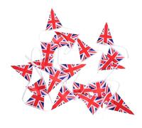 DECORNIJIA British Union Jack Triangle Flag Garland Banner Polyester String Bunting for Outdoor Party Decorations Sports Events Garden Festival Lightweight and Country Flag Banner