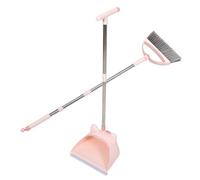 DECORNIJIA Broom and Dustpan Compact Soft Bristle Cleaning Tool for Indoor Use Promotes Parent Interaction and Housekeeping Skills Development