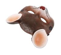 DECORNIJIA Brown Mouse Carnival Mask Lightweight Party Cosplay Accessory for Adults and Halloween Masquerade Fancy Dress Ball