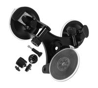 DECORNIJIA Car Dash Camera Suction Cup Mount with Triple Suction Cups and Screw Ball Head Adjustable Rotation Holder for Windshield Car Multifunctional Bracket for Dash Cam and Navigation