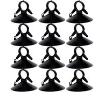 DECORNIJIA Car Windshield Suction Cups 40Pcs 4.5Cm Black PVC Pads with Strong Adhesion for Automotive Glass, Suitable for Sunshade and Small Light Hanging