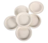 DECORNIJIA Ceramic Paint Palettes for Watercolor and Ink Mixing White Porcelain Pigment Trays for Artists Practical Color Mixing and Painting Tool Art Accessory Gift