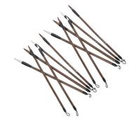 DECORNIJIA Chinese Calligraphy Brush Set for Students 12Pcs Traditional Ink Painting Brushes Practical Writing and Drawing Tools Professional Artist Equipment for Calligraphy Practice and