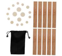DECORNIJIA Clarinet Neck Joint Cork Pads Wood and Sheep Casing Abrasion Resistant Instrument Replacement Kit Coffee Colour Excellent Compression for Clarinet Maintenance