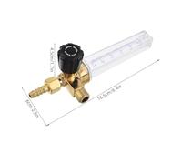 DECORNIJIA Co2 and Argon Flowmeter with Valve Control, Industrial Gas Measuring Device, Portable Gas Flow Meter Tool for Stable Operation in Marine and Industrial Applications Random Color