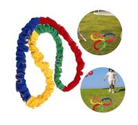 DECORNIJIA Colorful Outdoor Stretchy Band for Group Play Elastic Cooperative Rope for Dynamic Movement Strength Building Teamwork Birthday Parties and Picnics