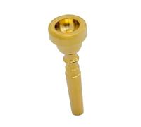 DECORNIJIA Copper Trumpet Mouthpiece with Practical Function and Elegant Golden Finish Replacement Musical Instrument Accessory 5c Size for Concerts